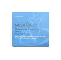 Nuvaring 11.7/2.7 Mg Anillo Vaginal Con Polvo En Sobre