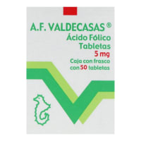 Ácido Fólico 5 Mg Con 50 Tabletas