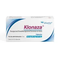 Klonaza Floroglucinol Trimetilfloroglucinol Clonixinato De Lisina 80 Mg / 80 Mg / 125 Mg Con 20 Cápsulas