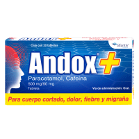 Andox 500/50 Mg Con 20 Tabletas