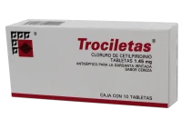 Trociletas Cloruro De Cetilpiridino 1.45 Mg Con 10 Tabletas