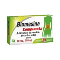 Biomesina Compuesta 10/250 Mg Con 10 Grageas