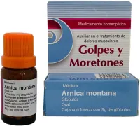 Árnica En Glóbulos Para Golpes Y Moretones Con 9 G