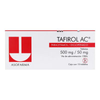 Tafirol Ac 500/50 Mg Con 15 Tabletas