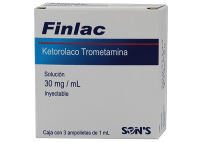 Finlac 30 Mg Solución Inyectable Con 3 Ampolletas
