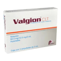 Valgion Clt 62.5/12.5 Mg Solución Inyectable Con 3 Ampolletas