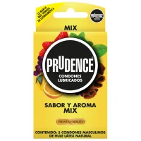 Prudence Condones Sabor Y Aroma Mix Con 5 Piezas