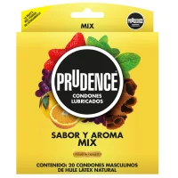 Prudence Condones Sabor Y Aroma Mix Con 20 Piezas