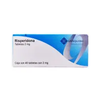 Risperidona 2 Mg Con 40 Tabletas