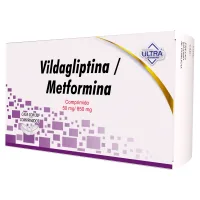 Vildagliptina, Metformina 50/850 Mg Con 30 Comprimidos