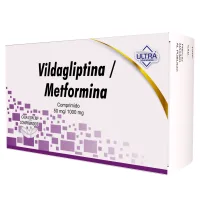 Vildagliptina, Metformina 50/1000 Mg Con 30 Comprimidos
