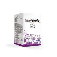 Ciprofloxacino 250 Mg Con 8 Tabletas (Ultra)