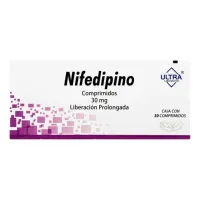 Nifedipino 30 Mg Con 30 Comprimidos (Ultra)