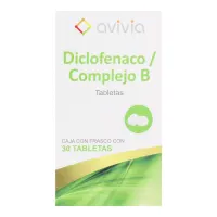Diclofenaco/Complejo B Medicamento con 30 Tabletas