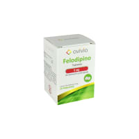 Felodipino 5 Mg Con 20 Tabletas (Avivia)