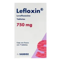 Lefloxin Levofloxacino 750 Mg Con 7 Tabletas