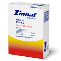 Zinnat Cefuroxima 250 Mg Con 14 Tabletas
