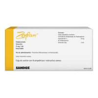 Zofran 8 Mg/4 Ml Solución Inyectable Con 8 Ampolletas