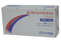 Eritromicina 500 Mg Con 20 Tabletas