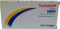 Tadalafil Alpha 20 mg 4 tabletas