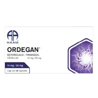 Ordegan 10/25 Mg Con 30 Cápsulas
