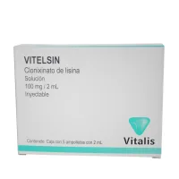 Vitelsin De Lisina 100 Mg Con 5 Solución Inyectable