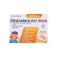 Desenfriol-Ito Plus 1/2.5/80 Mg Con 6 Tabletas Masticables
