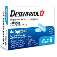Desenfriol D 2/5/500 Mg Con 6 Tabletas