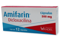 Amifarin Dicloxacilina 500 Mg Con 12 Cápsulas