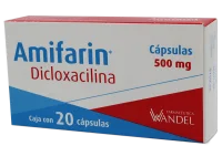 Amifarin Dicloxacilina 500 Mg Con 20 Cápsulas