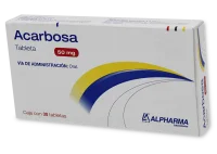 Acarbosa 50 Mg Con 30 Tabletas (Alpharma)
