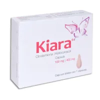 Kiara Clindamicina Ketoconazol 100 Mg / 400 Mg Con 7 Cápsulas