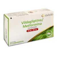 Vildagliptina Metformina 50 Mg / 850 Mg Con 30 Comprimidos