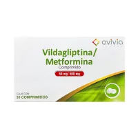 Vildagliptina Metformina 50 Mg/ 500 Mg Con 30 Comprimidos