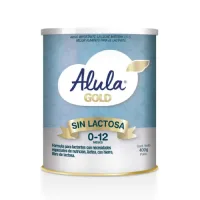 Alula Gold Sin Lactosa Fórmula Infantil De 0 A 12 Meses Con 400 G