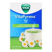Vick Pyrena Manzanilla Té Limón Tila 500 Mg Con 5 Sobres
