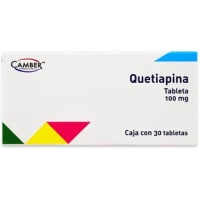 Quetiapina 100 Mg Con 30 Tabletas (Camber)