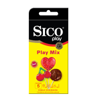 Sico Play Mix Texturizado Sabores Mixtos Condón De Látex Con 5 Piezas