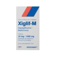 Xiglifm 10 Mg/1000 Mg Con 14 Tabletas