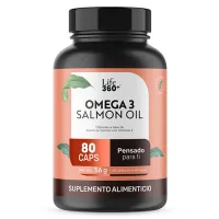 Life360+ Omega 3 Salmon Oil Con 80 Cápsulas
