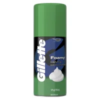 Gillette Foamy Mentol Espuma De Afeitar Con 175 G