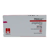 Prikul 25 Mg Con 28 Cápsulas