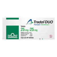 Tradol Duo 25/25 Mg Con 20 Tabletas