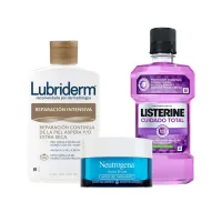 Rutina Cuidado Diario Kenvue – Neutrogena + Lubriderm + Listerine
