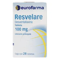 Resvelare Desvenlafaxina 100 Mg Con 28 Tabletas