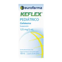 Keflex Cefalexina 125 Mg/5 Ml Suspensión Pediátrica Con 100 Ml