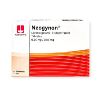 Neogynon 0.25 Mg/0.05 Mg Con 21 Tabletas