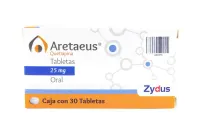 Aretaeus 25 Mg Con 30 Tabletas