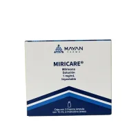 Miricare 1 Mg/Ml Solución Inyectable Con 3 Frascos Ámpula De 10 Ml