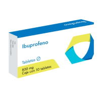 Ibuprofeno 800 Mg Con 10 Tabletas